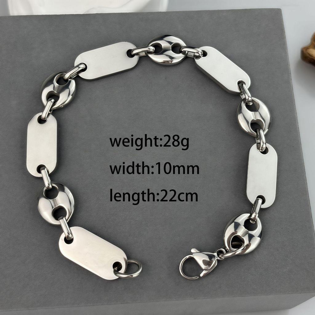 Модное ожерелье ручной работы «Императорская цепь» - Гладкая нержавеющая сталь с большим отверстием