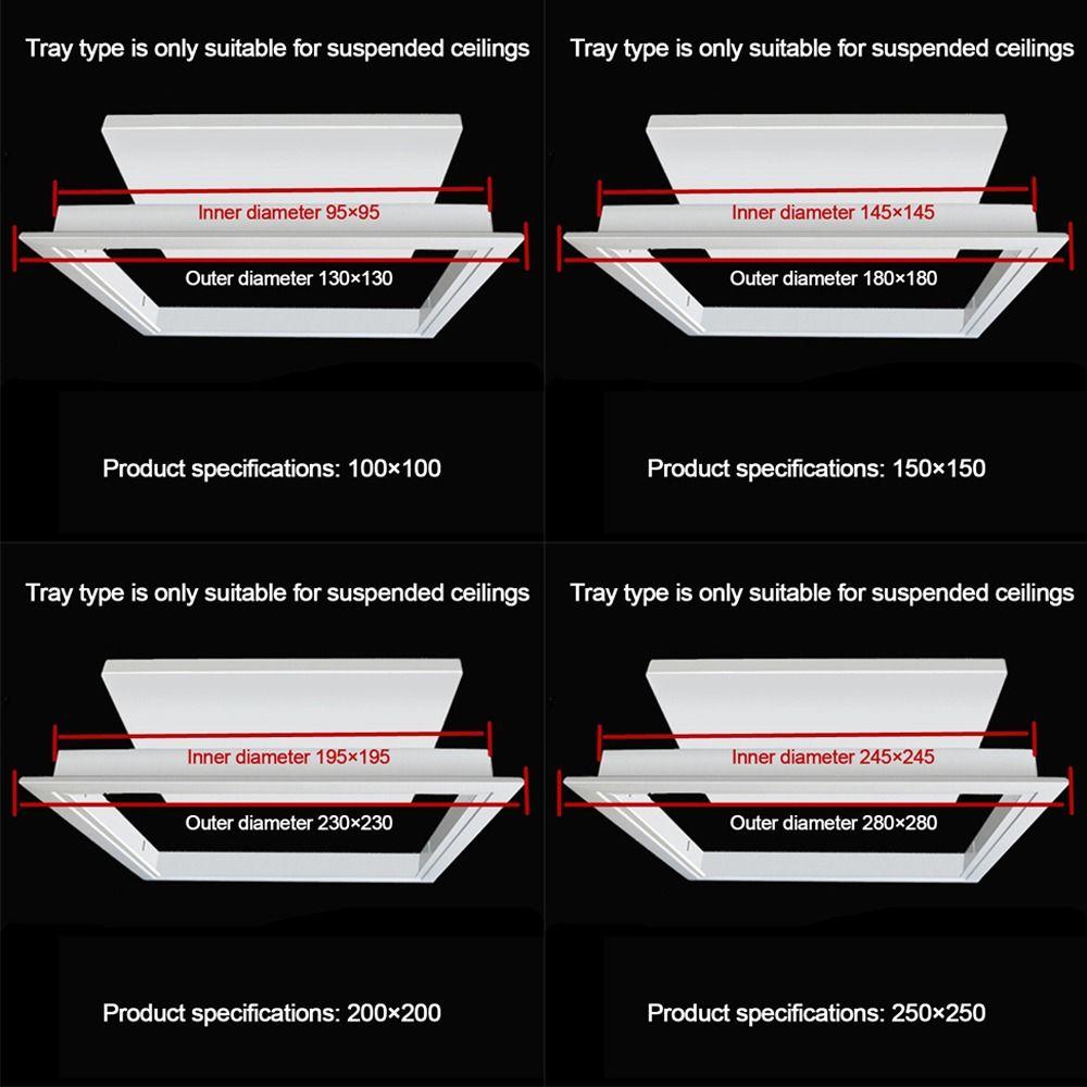 Алюминиевый сплав Ревизионная панель Легко защелкивающаяся Съемная Крышка для отверстия в стене/потолке Ревизионный люк Отверстие для осмотра Вровень Универсальный