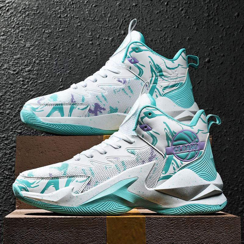 Мужская спортивная обувь. Брендовые профессиональные мужские баскетбольные кроссовки. Баскетбольные кроссовки. Нескользящие дышащие женские баскетбольные бутсы с высоким берцем.