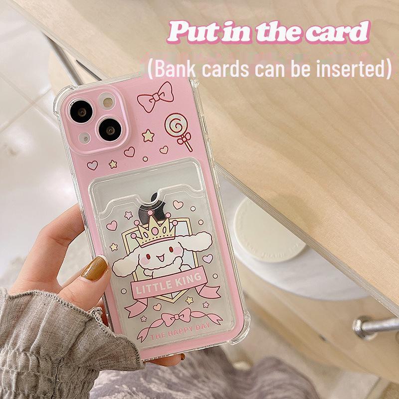 Чехол Zhitai Cartoon Card для iPhone 13, 14 Pro Max и 15 Pro — идеально подходит для устройств Apple
