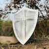Templar Crusader60.96 Cm Silver Cross Shield  Medieval Knight Shield for , Cosplay  Decor  Handcrafted Warrior Prop, Gift for Him