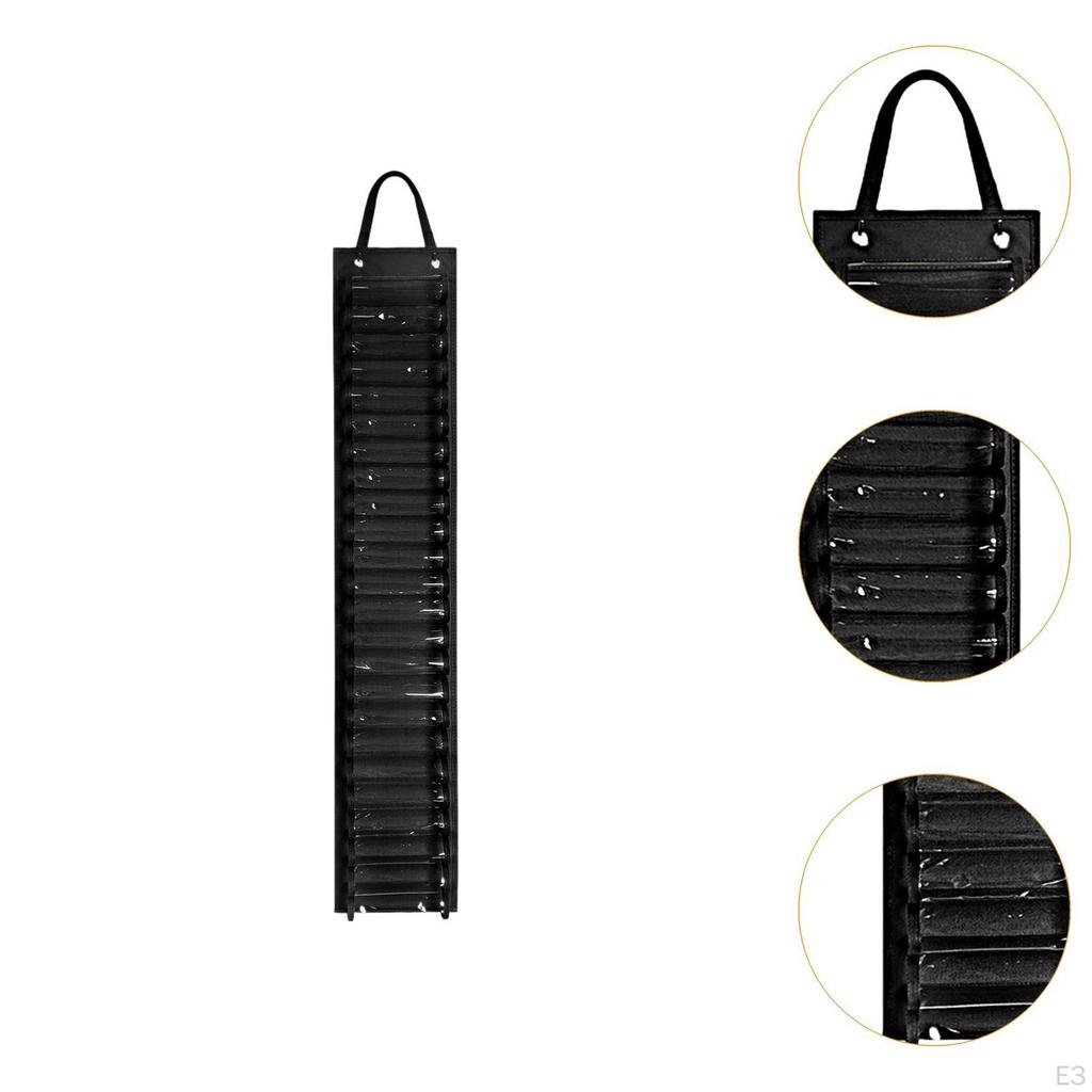 Держатель рулонов винила Стойка для хранения рукоделия 24 отделения Прочный настенный подвесной