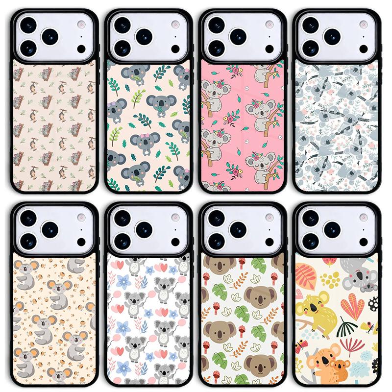Cute Cartoon Koala Mobile Phone Case for IPhone 17 AIR 16pro Max 15 14 13 12 11 Bumper Cover
