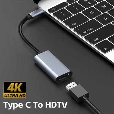 Адаптер TYPE C - HDTV 4K USB C USB3.1 Male - HDTV Female Кабель-переходник для ноутбука, планшета, телевизора, MacBook