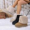 2025 Autumn & Winter New - Style Fashionable Style Fleece - Lined Shearling - Lined Thickened Mid - Calf Women's Snow Boots
