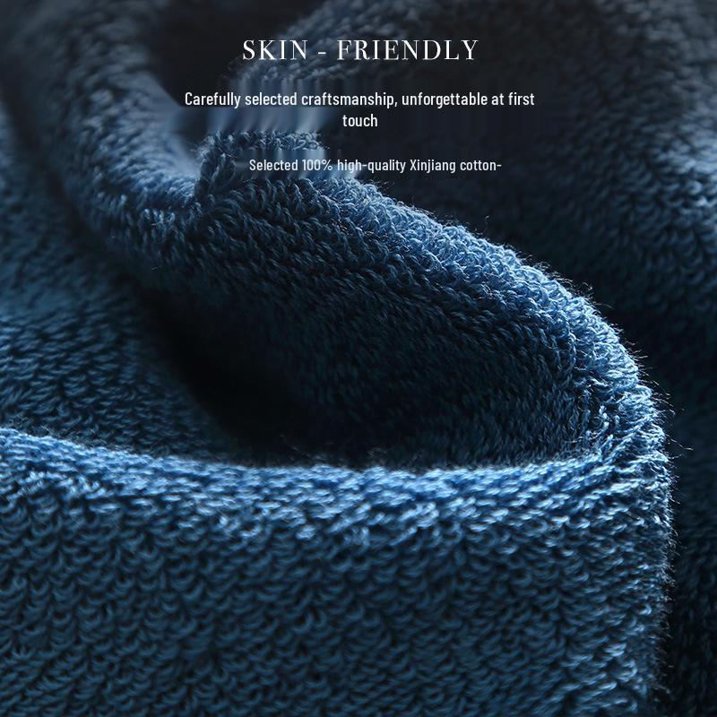 7A Antibacterial Pure Cotton Towel - Absorbent, Lint-Free, Odor-Resistant, Thickened Face Towel for Adults