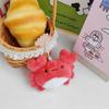 Plush Marine Organisms Key Chain Crab Funny Fish Pendant Plush Doll Keychain  Backpack Decor