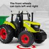 1:Масштаб 24 Сельскохозяйственный конвейерная лента Сплав Модель трактора Игрушка Металлический корпус Резиновые шины Колеса Рулевое управление Миниатюрные модели Хобби Подарки