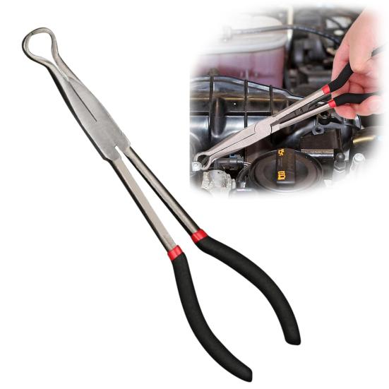 Щипцы для электрического отключения Длинные щипцы для снятия свечей зажигания с нескользящей ручкой Высокопрочный хомут для шланга топливопровода