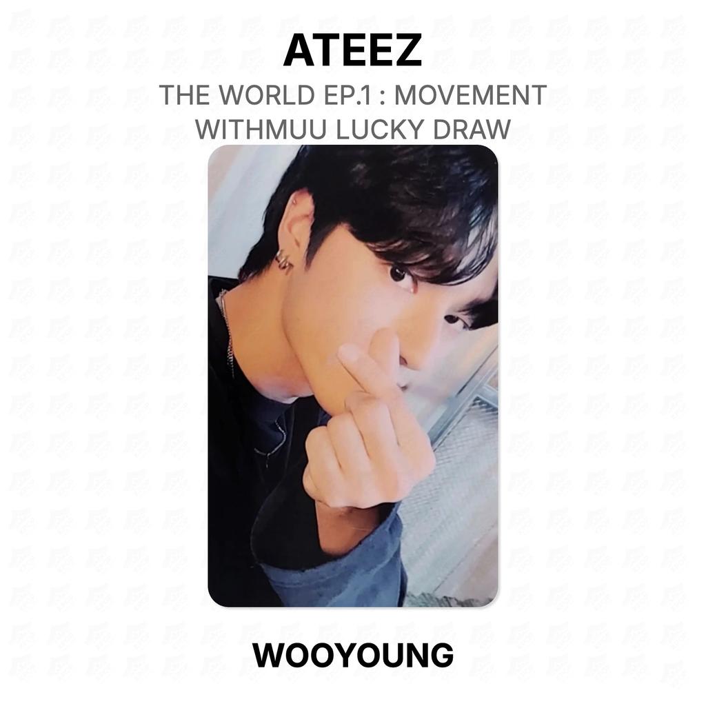 ATEEZ МИР ЭП.1 : ДВИЖЕНИЕ WITHMUU Официальная фотокарточка Розыгрыш