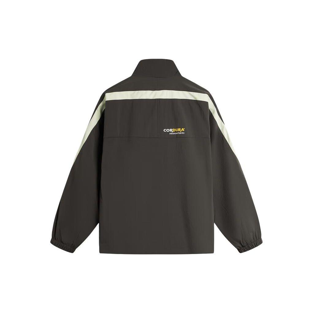 Li Ning Badfive Color Block Stand Collar Легкая спортивная куртка мужская куртка графитово-серого цвета AFDU069-5