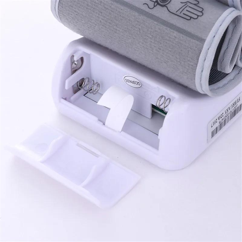 Portable Sphygmomanometer Wrist Blood Pressure Monitor Heart Rate Measure Digital Pulse Meter PR LCD Screen Health Care Medical