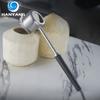 HANYANG Manual Coconut Opener Stainless Steel Shell Opener Fruit Shop Coconut Green Punch Hole Opener Rubber Hammer