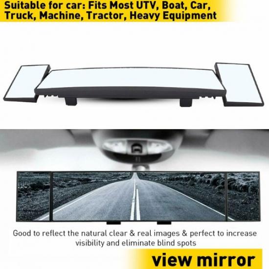 15.6" Rear View Mirror tructor Driving Mirror Wide Angle Safety Clear Replace
