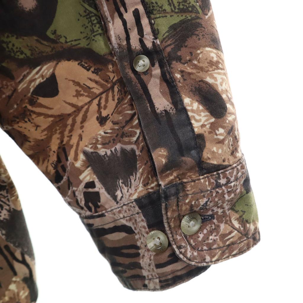 Columbia 90s Old Real Tree Camo Pattern Long sleeve Cotton shirt Men's Used