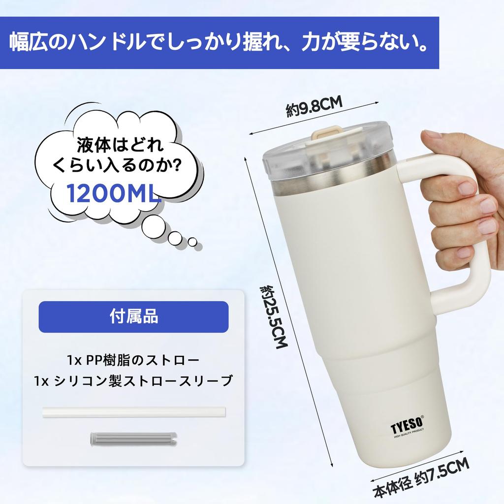 Бутылка для воды TYESO Tumbler, бутылка из нержавеющей стали с холодной изоляцией, бутылка для воды с трубочкой, кружка для улицы с вакуумной изоляцией, двойная структура, широкая