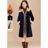 Kobel Reversible Faux Shearling Color-block Sequin Winter Coat