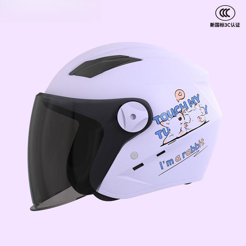 Electric vehicle locomotive helmet men and women four seasons warm sun protection half helmet full helmet
