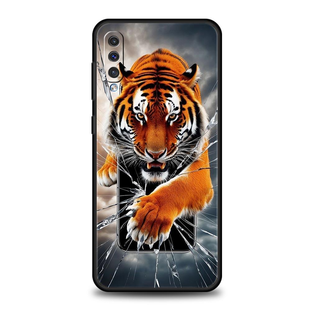 Чехол для телефона Samsung Galaxy A56 A36 A26 A16 A06 A54 A42 A34 A24 A22 A20 A12 A40 A50 5G Мягкий ТПУ Чехол Мультяшный Рисунок Тигра