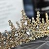 Zinc Zinc Alloy Rhinestone Headband Women Tiara Wedding Jewelry Bridal Crown Korean Style Bridal Headwear
