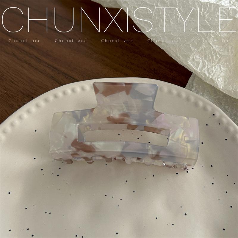 Large French Retro Mermaid Color Hairpin Shark Clip