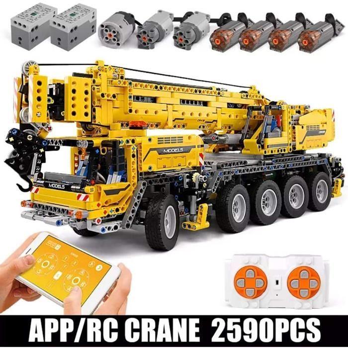Kit de Construction - Grue Mobile - 2590 pièces - Télécommande 2.4G - Pour enfants à partir de 14 ans