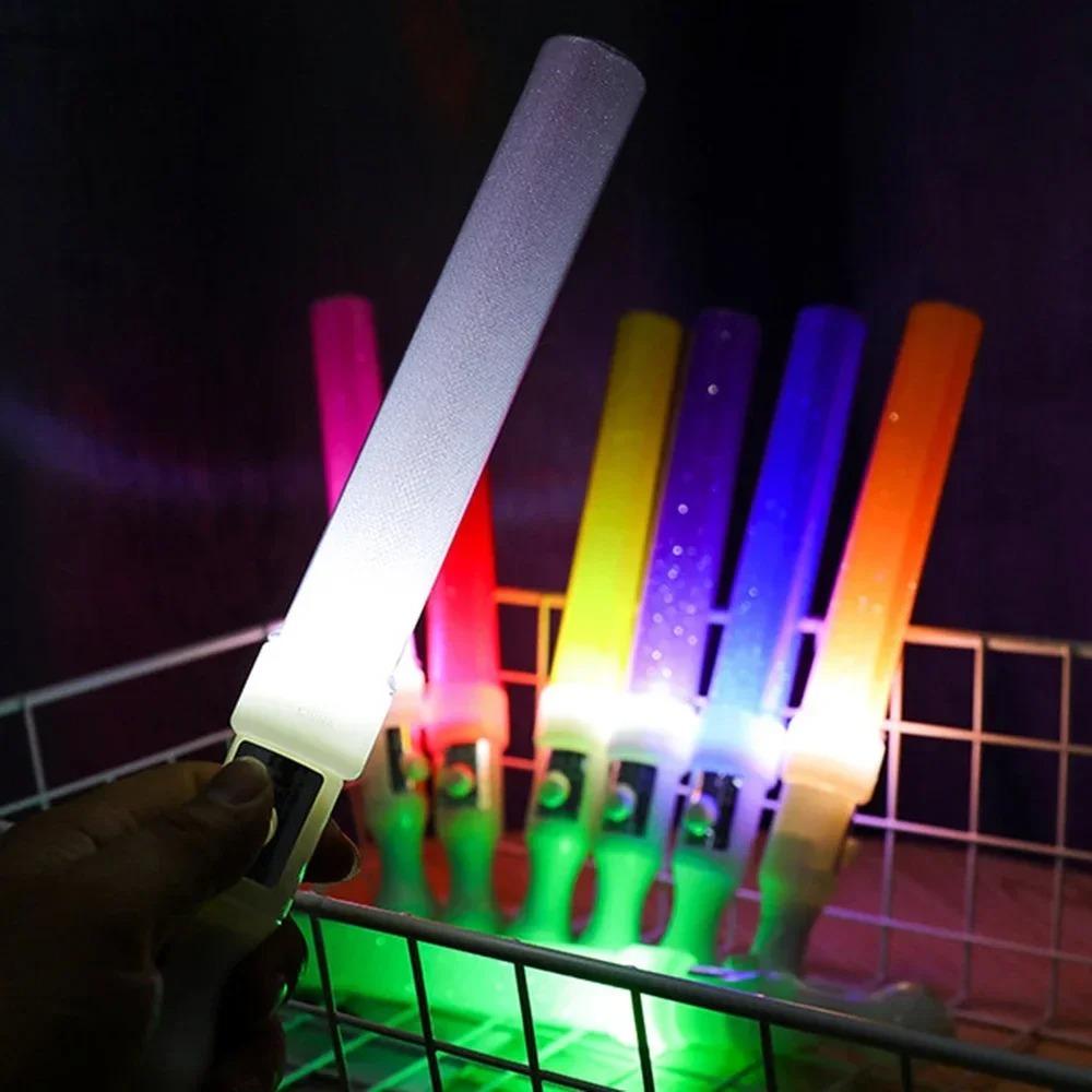 4PCS Multicolor Luminous Stick Bar Three Gear Switch Light Stick Flash Sticks  Birthday Parties