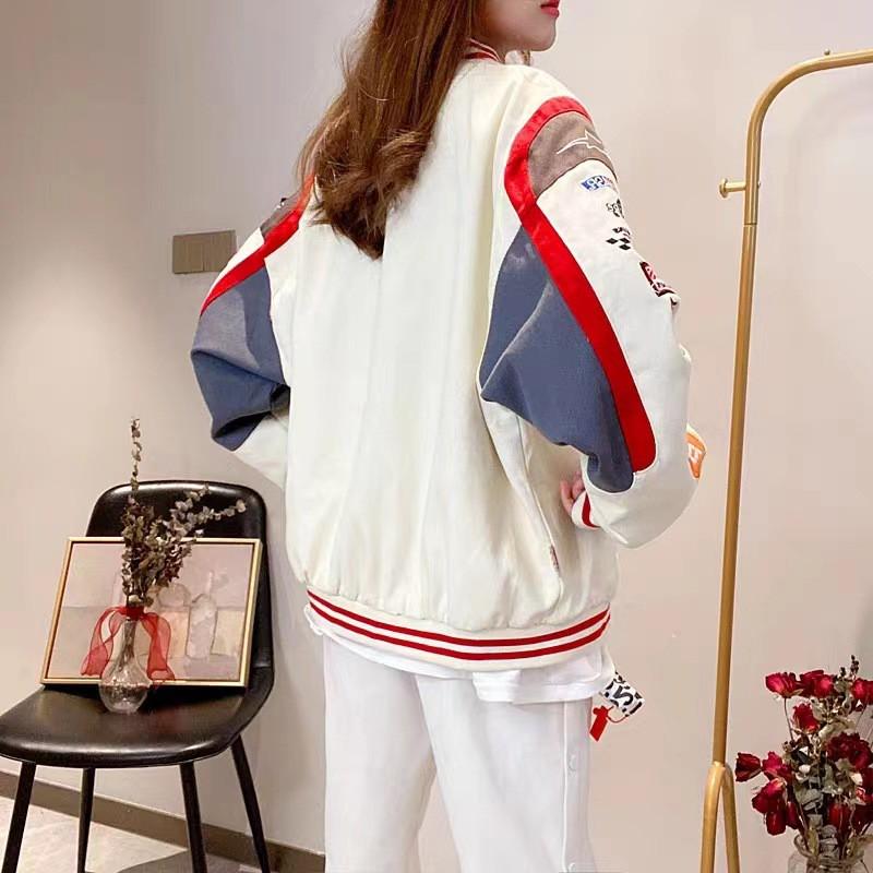 Mens Oversized Streetwear Motorcycle Jacket With Embroidery Patchwork Casual Cycling Outerwear