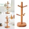 Coffee Mug Holder, Coffee Cup Holder For Countertop, Wooden Coffee Cup Holder Stand, Coffee Mug Holder With 6 Hooks