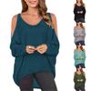 Women Summer Tops Casual Shirts Oversized Baggy Off Shoulder Long Sleeve T-Shirt