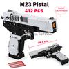 Toy Gun Building Blocks UZI Submachine Gun Model  Military Bricks Weapon Set Kids Outdoor Toy for Children Boys