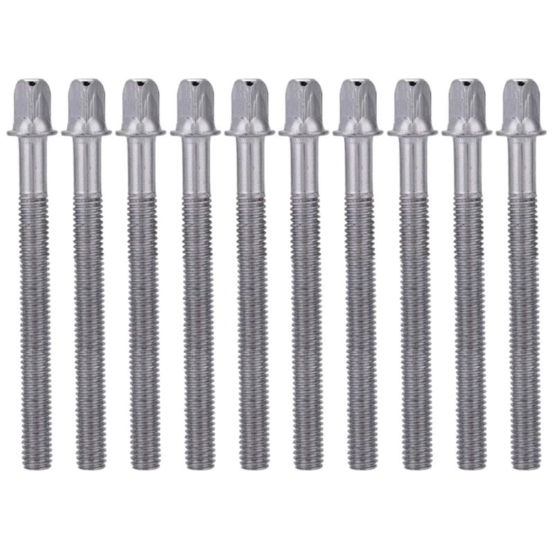 10Pcs Metal Drum Tension Rods Tight Screws Bolts Percussions Drum Repair Parts