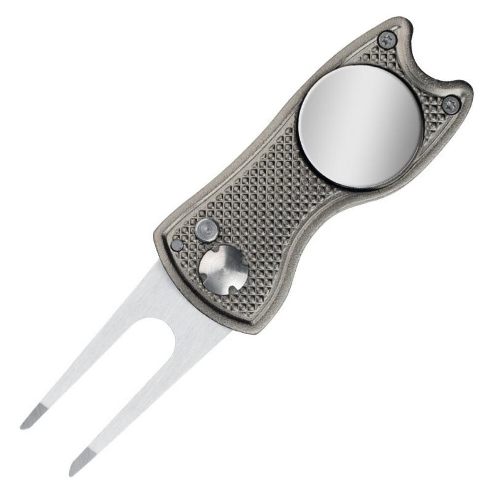 Magnetic Marker Golf Repair Tool Pop-up Button Golf Repair Fork Putting Green Fork Golf Equipment