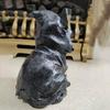 New Cat Statue Witch Grim Reaper Decorative Resin Black Cloak Grim Reaper Feline Micro Decor Garden Home Office