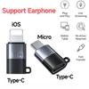 PD18W Support Microphone Earphone Type-C Female To Micro CellPhone Converter for iPhone Lighting Male To USB C Charging Adapter