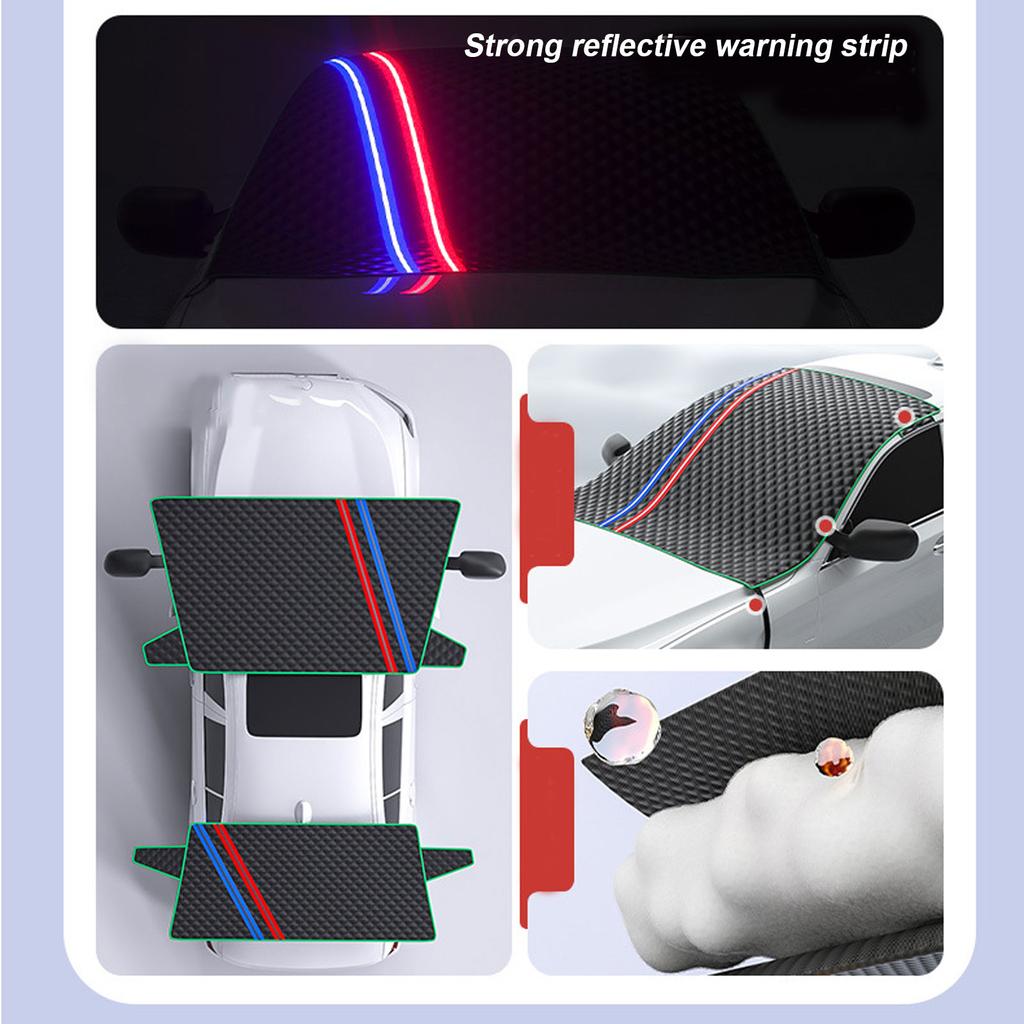 Автомобильный щиток от снега, защита от замерзания, защита от замерзания, лобовое стекло, солнцезащитный козырек, утолщенный щиток от снега, автомобильное пальто 1 шт.
