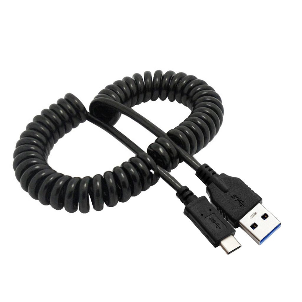 CY UC-080 USB-C Male To USB3.0 A Male Spring Cable