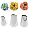 Set/3pcs, Cake Decorating Tips Set Russian Piping Tips Rose Flower Piping Tips Set Roses Pastry Tip, Icing Piping Nozzles Set