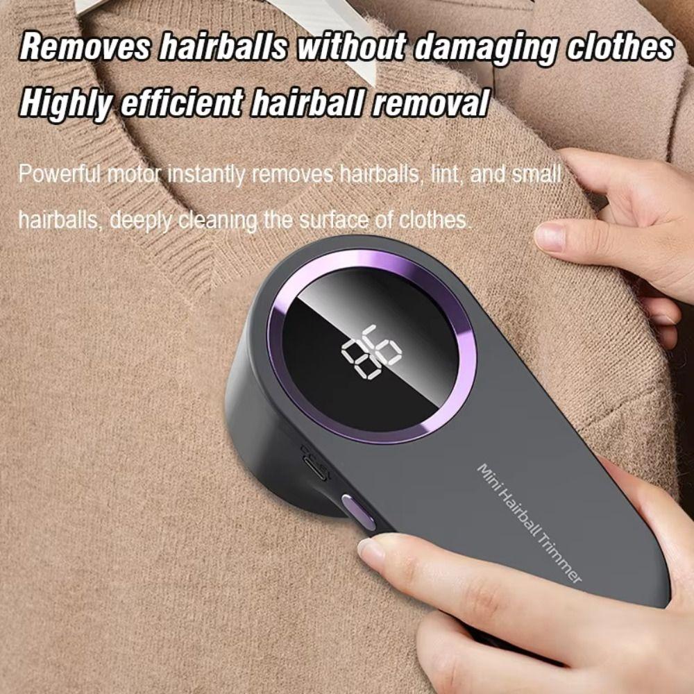 LED Display Fabric Shaver Rechargeable Electric Lint Shaver Pill Remover  Fabric Maintenance