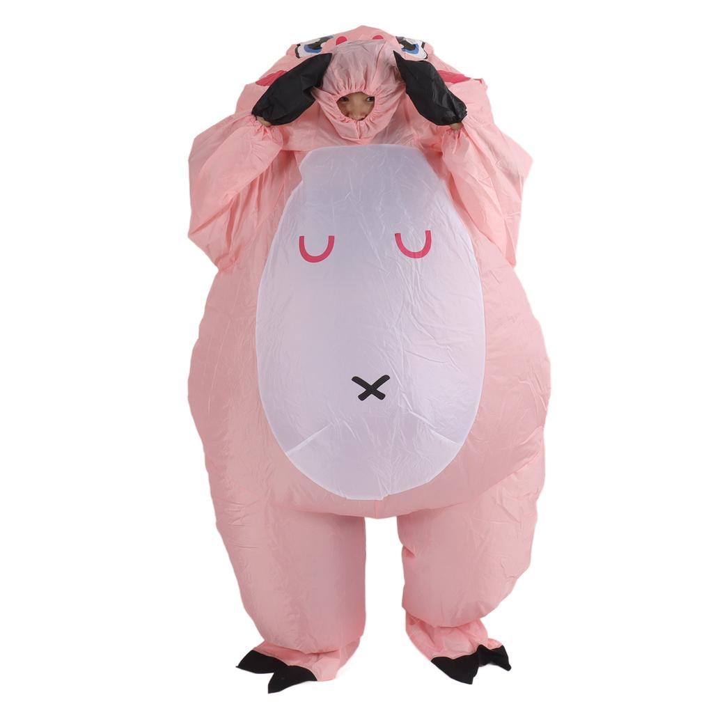 Надувной костюм Розовая свинья Надувной Хэллоуин Косплей Платье Комбинезон Костюм для взрослых Надувной костюм Костюм надувной куклы