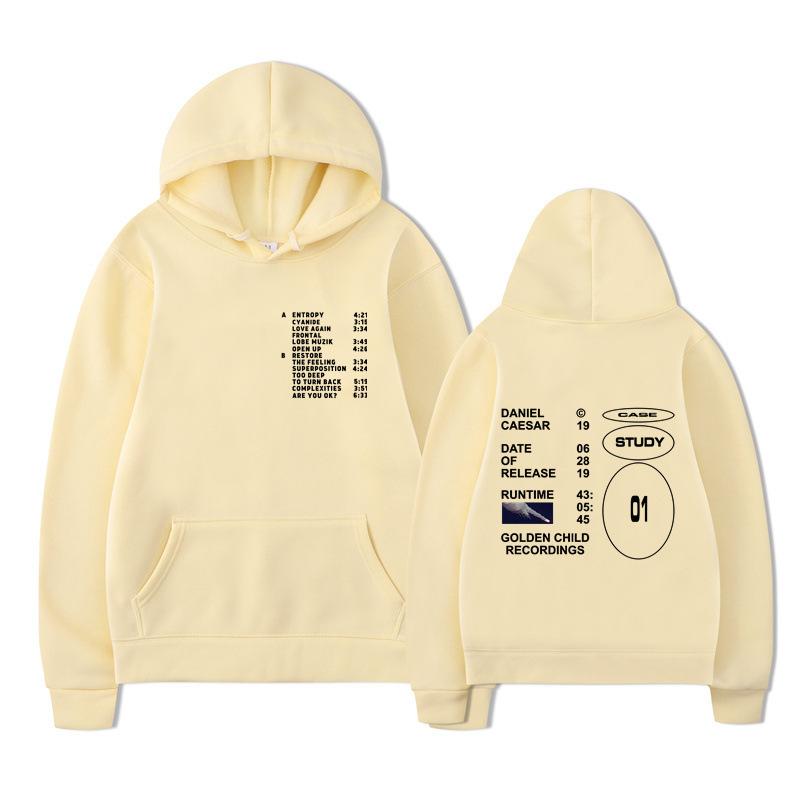 Autumn Winter Letter Printed Men's Hoodie Hoody Y2K Clothes Vintage Fashion Casual Unisex Long Sleeve Pullovers