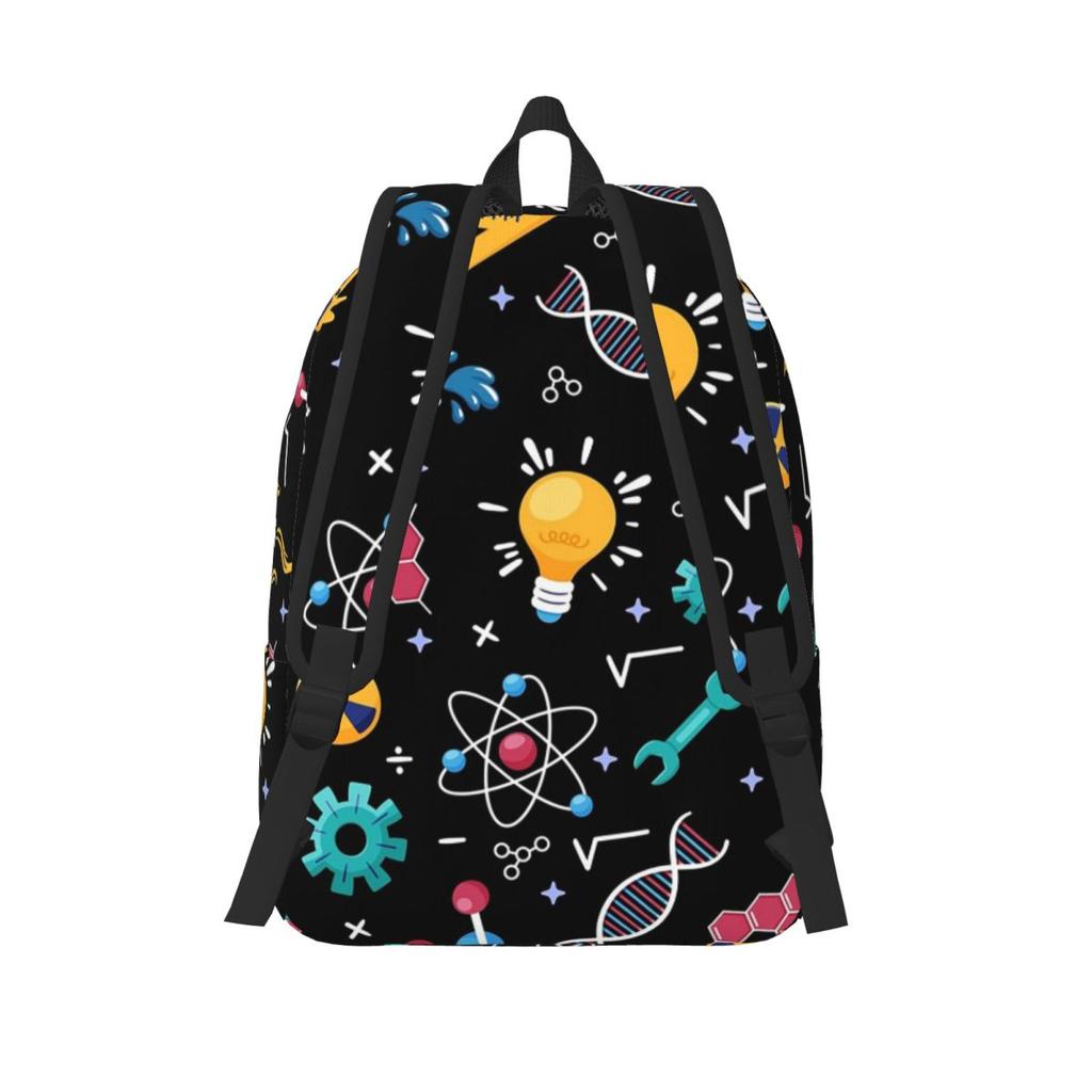 Узор из иконок STEM Наука Инженерия Рюкзак Горячая Распродажа Daypack Большая Вместимость BookBag Школьная Сумка Наплечные Сумки для Мужчин Женщин