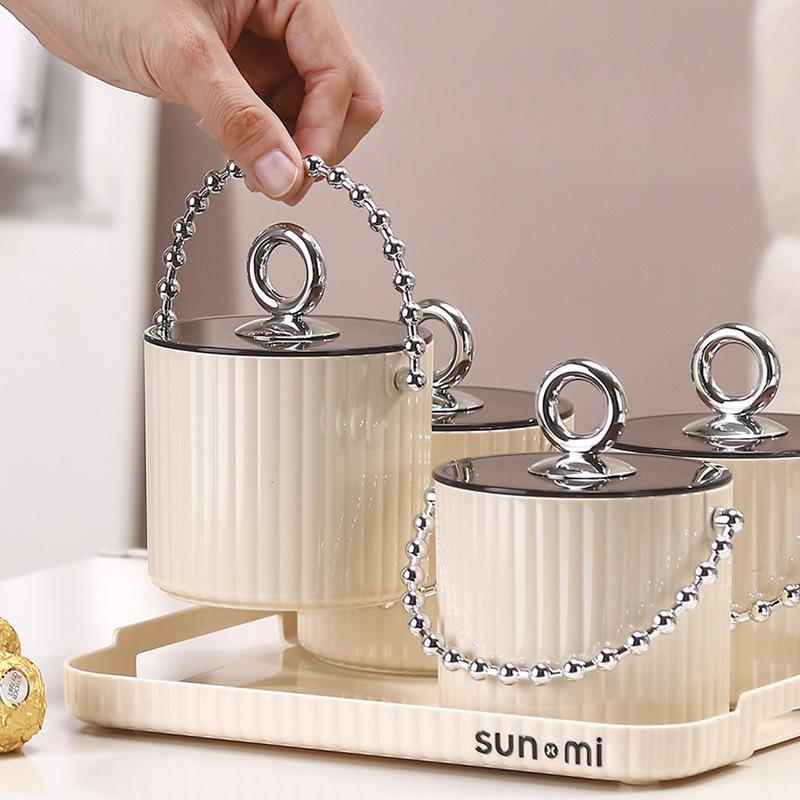 Ins Cream Style Light Luxury Candy Box Fruit Plate High-quality Wedding Souvenir Nut Melon Seed Wedding Wedding Candy Box