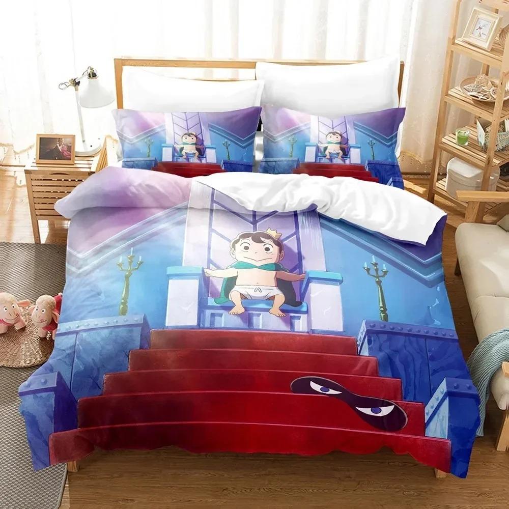 Новый 3D Печать Аниме Рейтинг королей Постельное белье Комплект двуспальный Твин King Пододеяльник Одеяло Наволочка Мальчики Девочки Взрослые Спальня