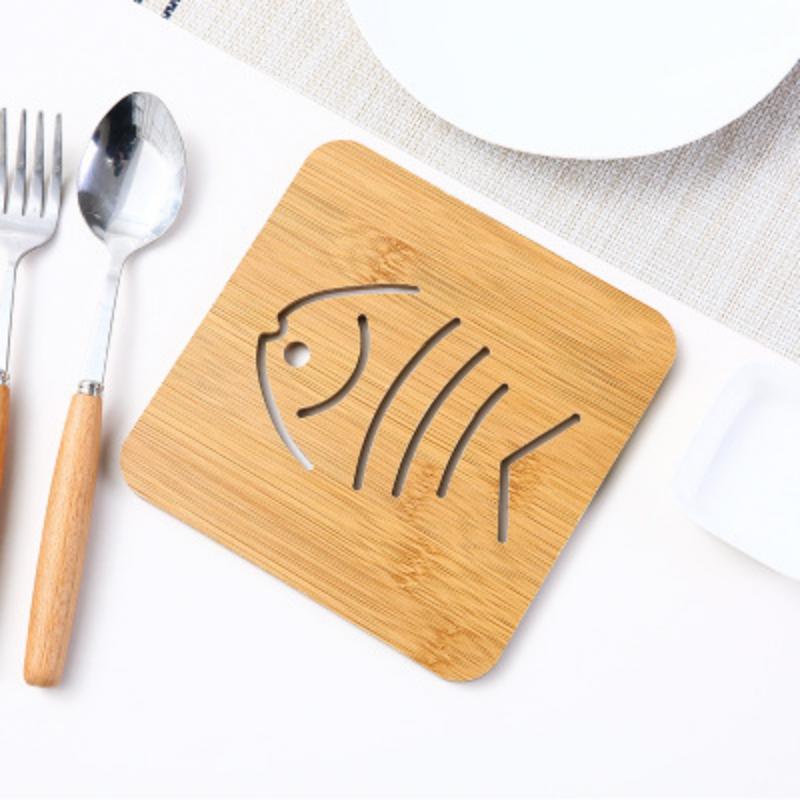 Настольный коврик Деревянный мультипликационный теплоизоляционный коврик Настольный коврик Нескользящий коврик для сковороды Коврик Коврик Коврик для чашки