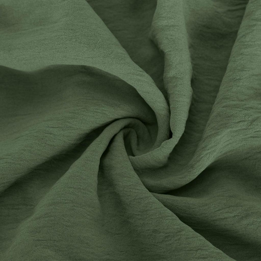 Women's Fashionable Solid Color Pleated Layered Short Sleeved Large Hem Dress