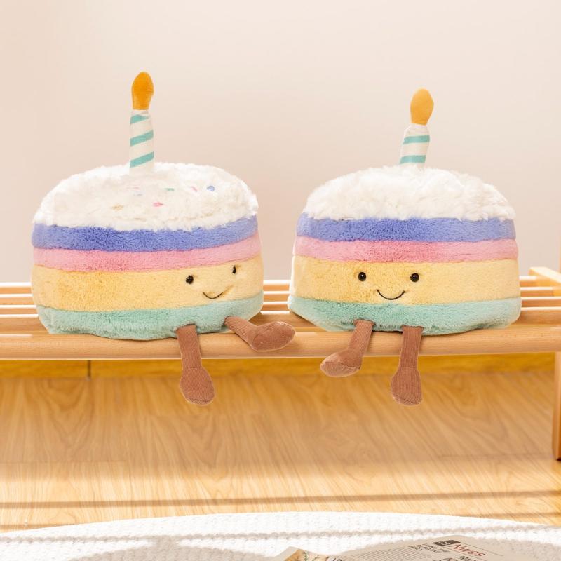 Новая Мода Милая Имитация Радужного Торта Кукла Модная Плюшевая Игрушка