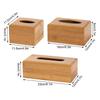 Wooden Tissue Box Pumping Box Napkin Box Wood Wet Tissue Holder Dispenser Home Napkin Organizer Paper Holder Square Tissue Box