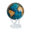 MOVA Globe L World Map Series Blue Gold L With Base L No Power Auto Rotating Globe with Indoor and Natural Light L Office Desktop Decoration Unique