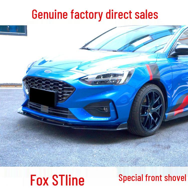 2019 Ford Focus Front Splitter Kit: Sporty Body Kit with Front Lip & Corner Splitter